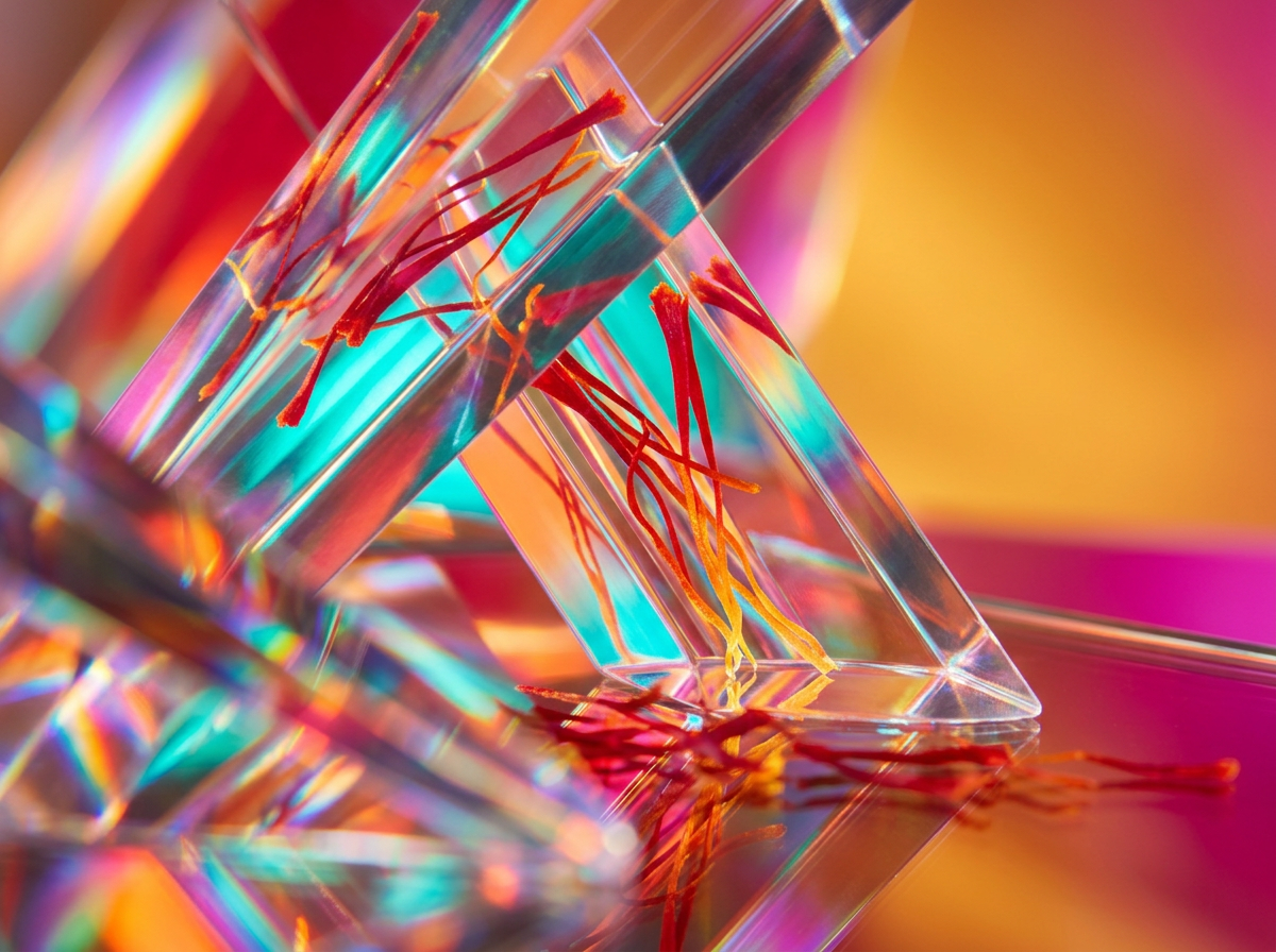 Mood board showing the transition from day to night scents