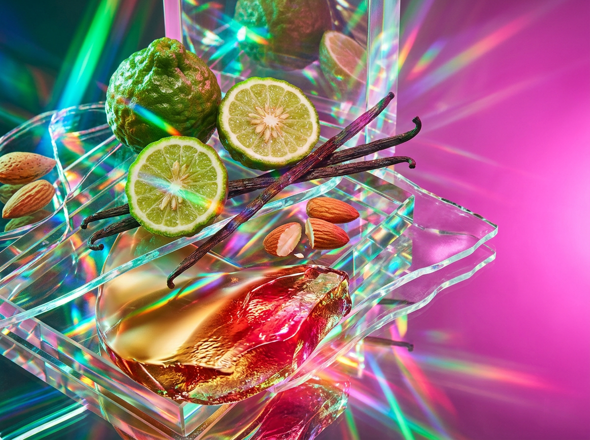 Close up of botanicals and incense representing the rebellious fragrance notes