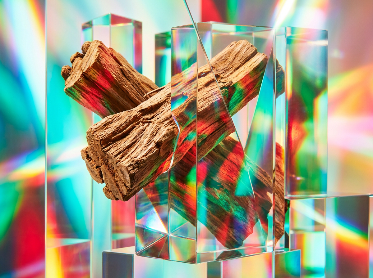 Fragrance bottles nestled among fresh fruit and spring flowers