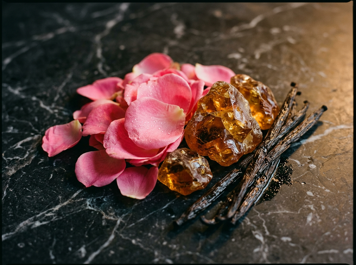 Applying perfume to the wrist for skin chemistry testing