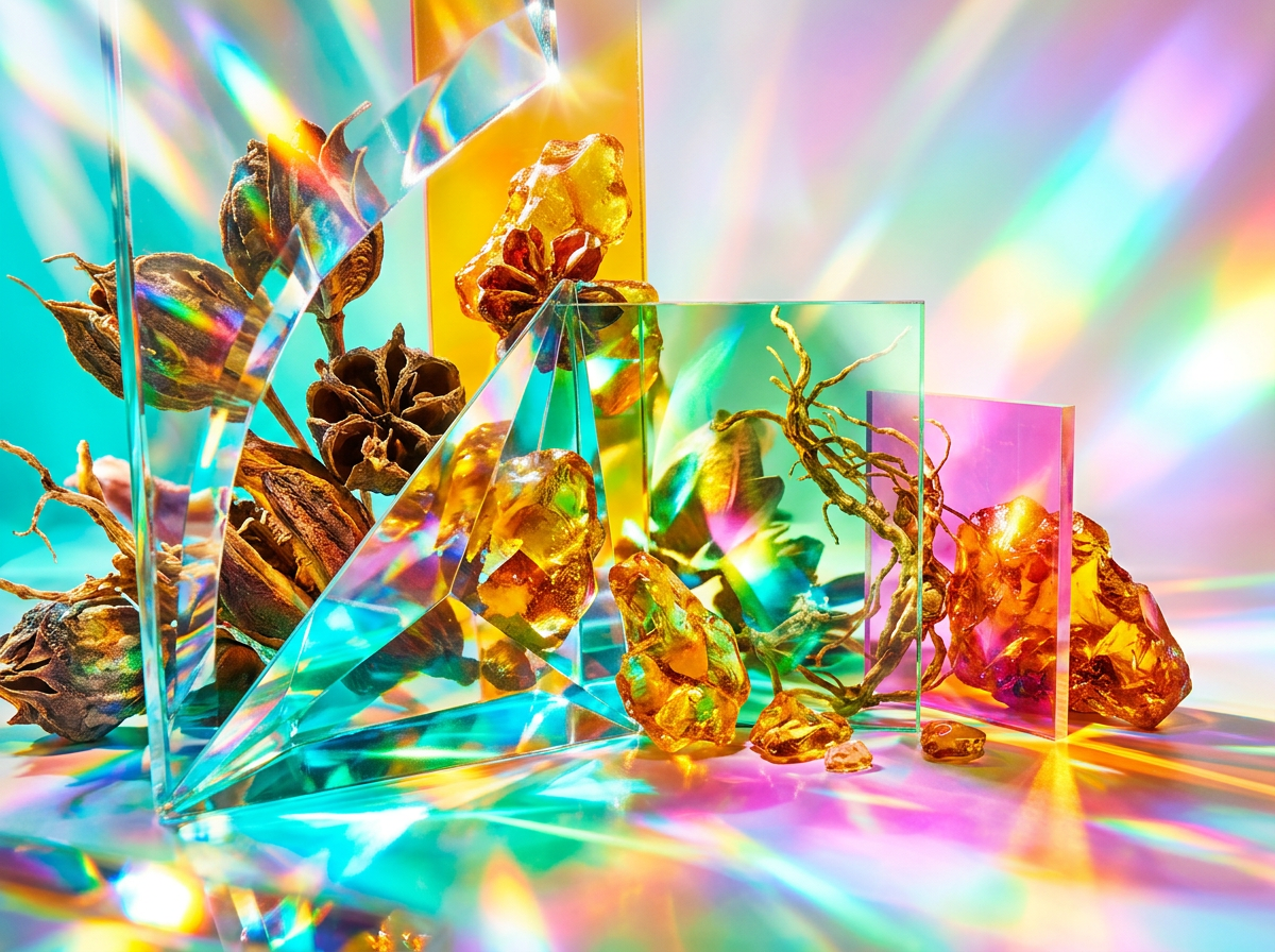 Shay & Blue fragrance bottles on a desk with a laptop and coffee