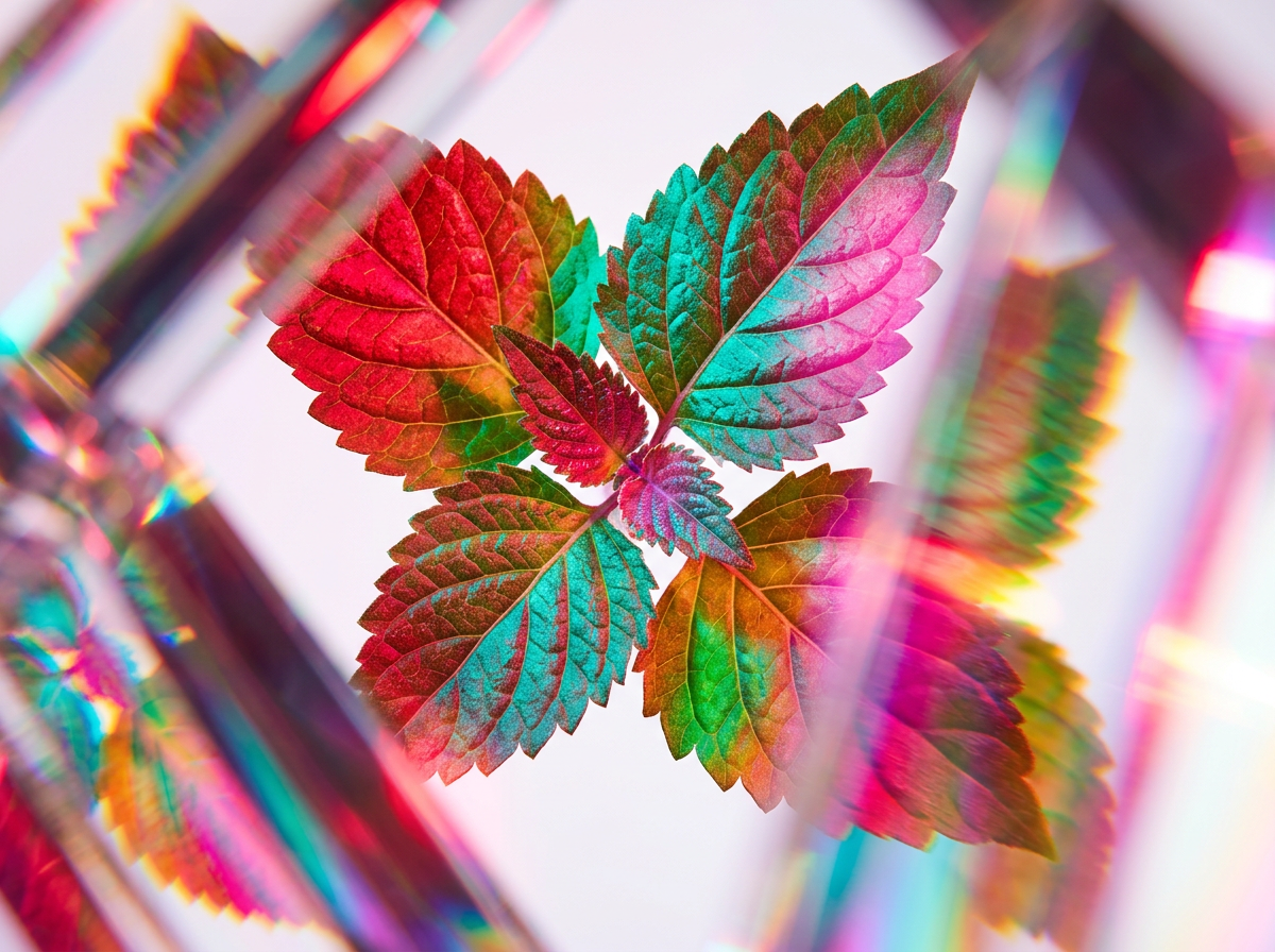 Close up of a luxury perfume bottle in a fall setting