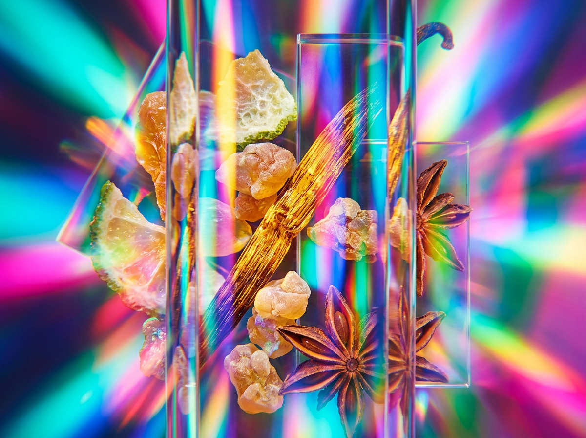 Dewy florals and artisanal perfume bottles