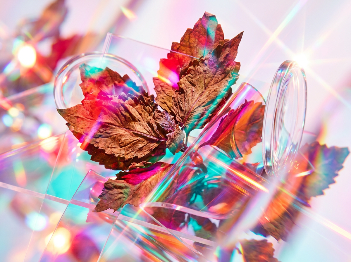Artisanal fragrance bottles on a marble surface