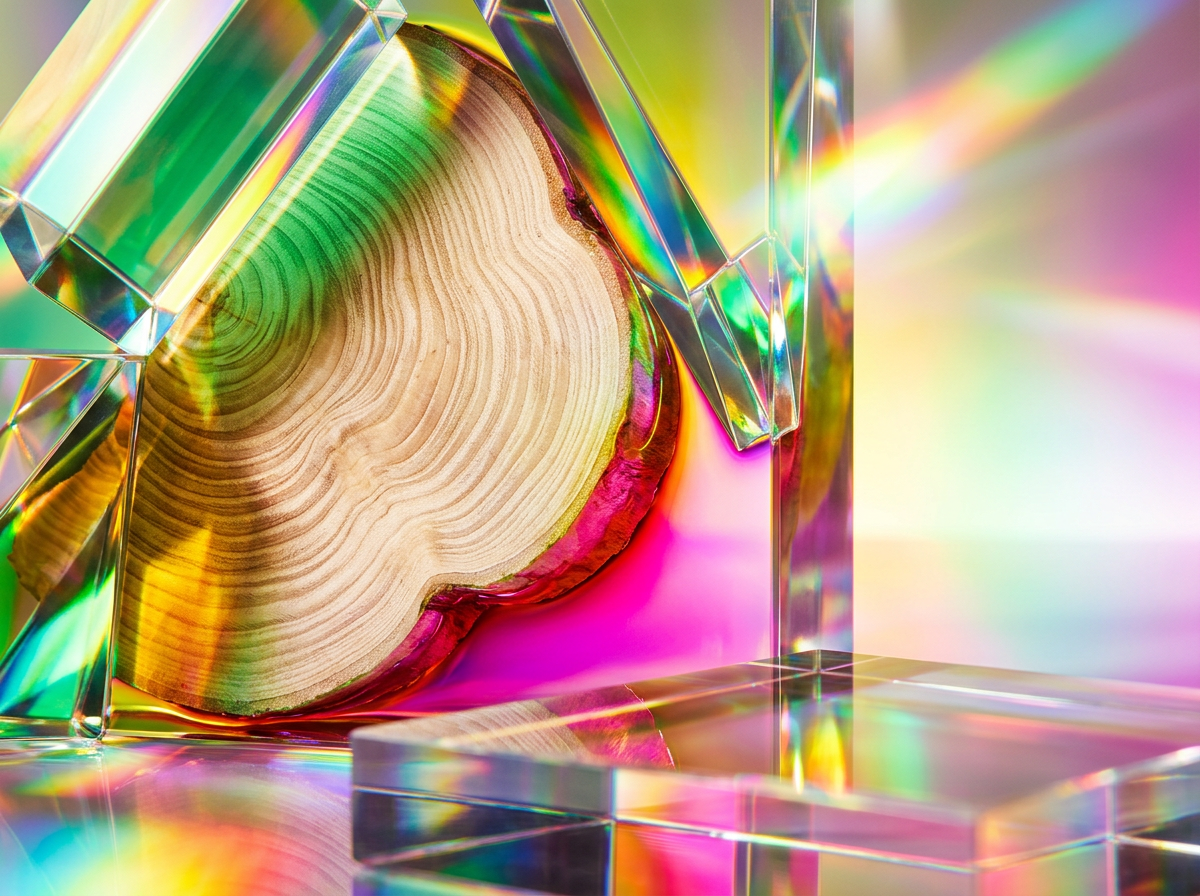 Close up of artisanal fragrance ingredients like vanilla beans, cassis berries, and dark plums