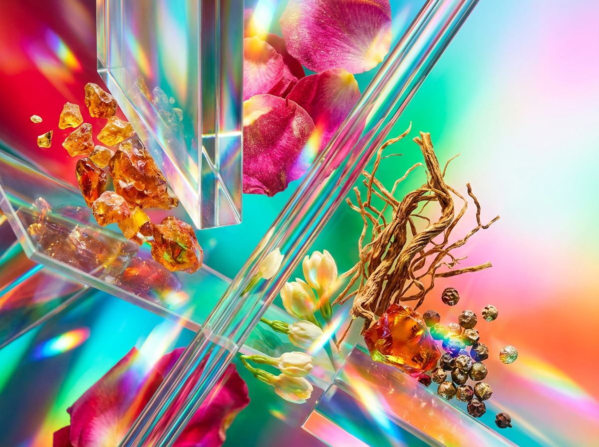 Close up of botanical ingredients used in Shay & Blue perfumes