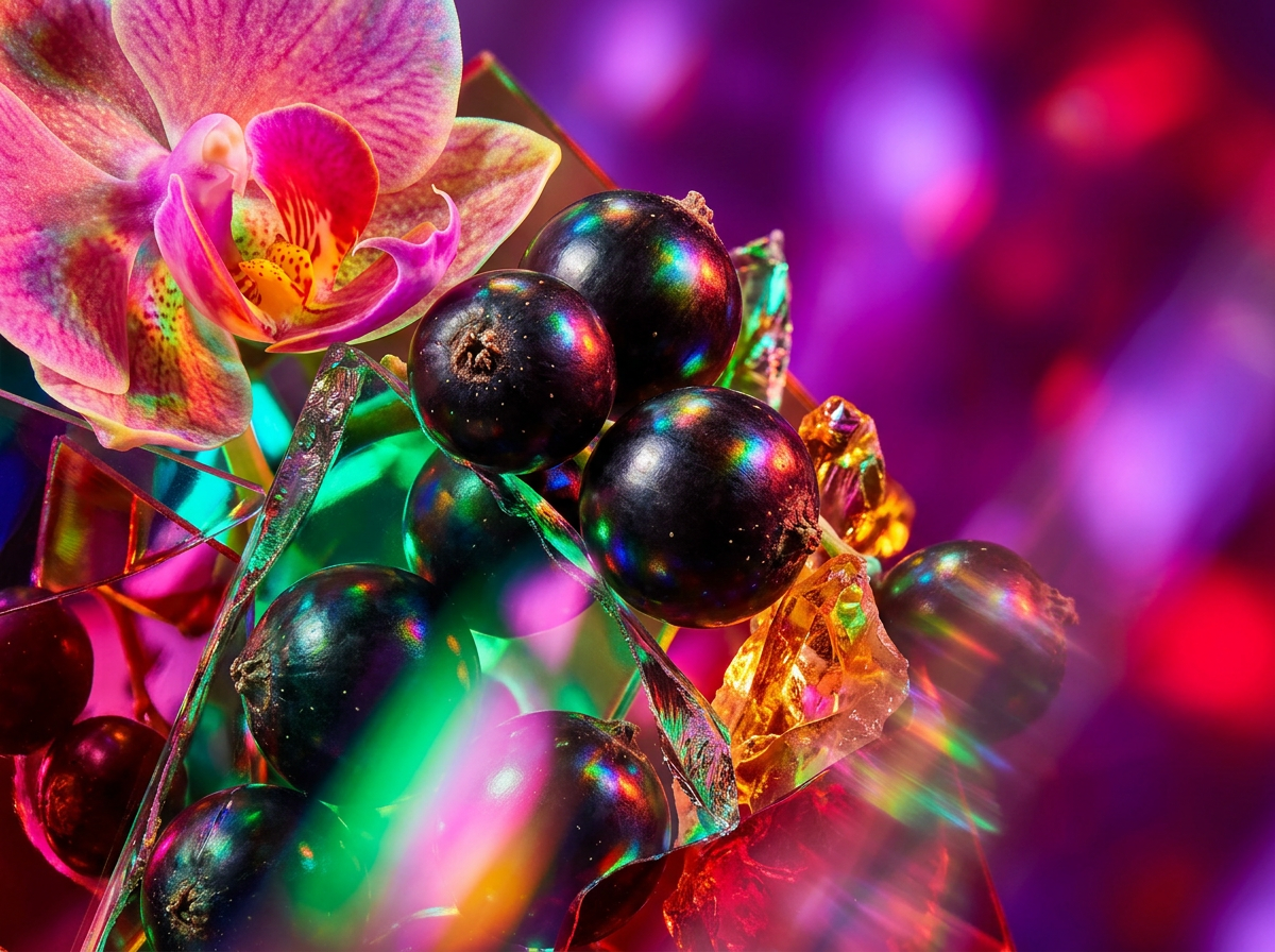 Ingredients of Black Tulip including plum and white chocolate